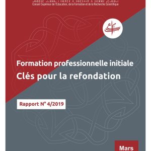 Formation professionnelle initiale : clés pour la refondation