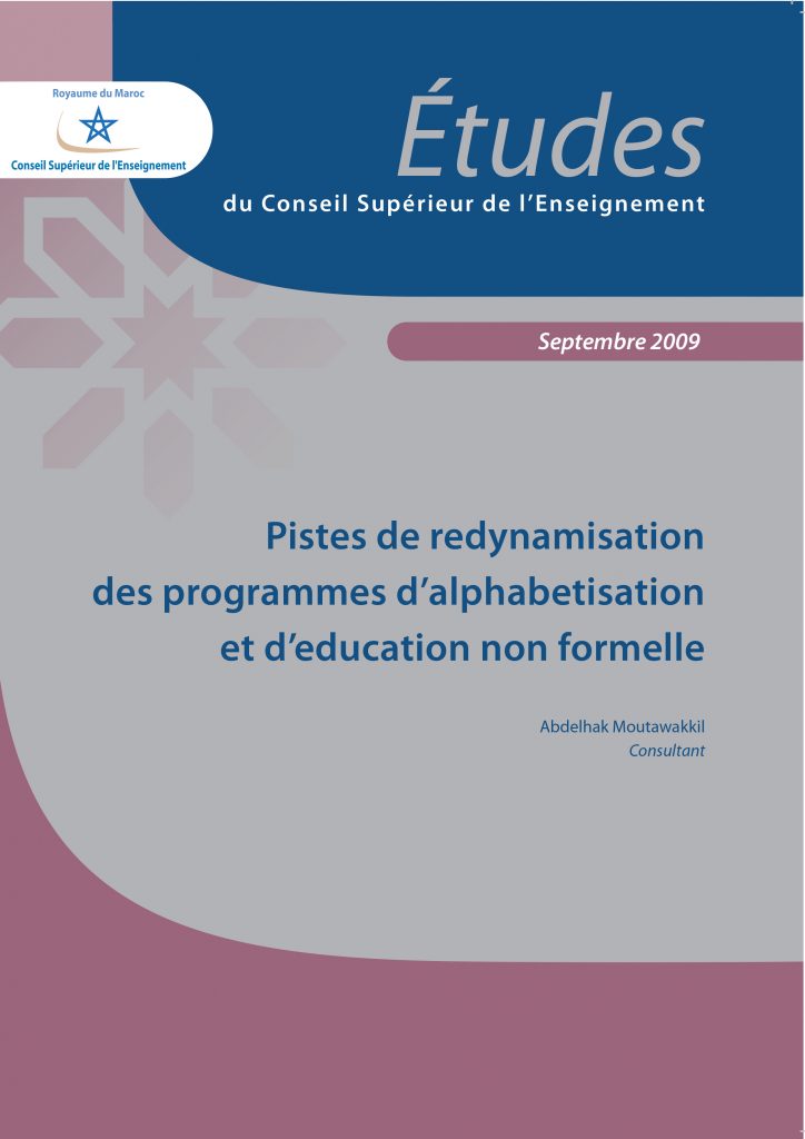 l’état de l’éducation non formelle