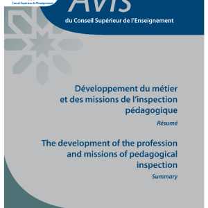 Avis n°4/2009 du Conseil Supérieur de l’Enseignement relatif au « Développement du métier et des missions de l’inspection pédagogique »